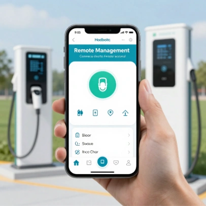 A smart EV charging system lets you remotely manage your ev charging units and just reset the unit or push a fix right from your phone!