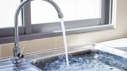 sink filled with water