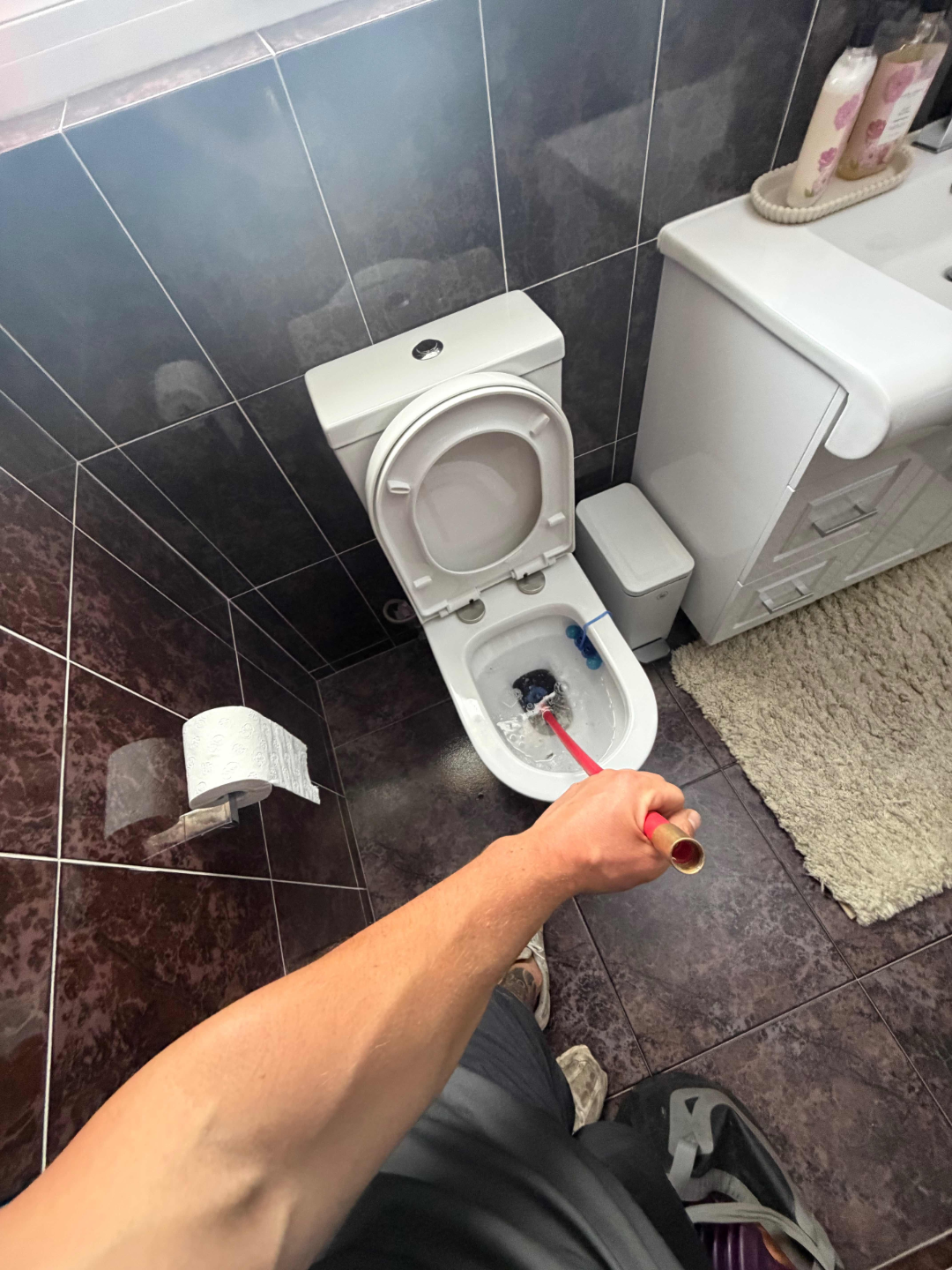 Blocked Toilet Cleared & Sewer Damage Identified