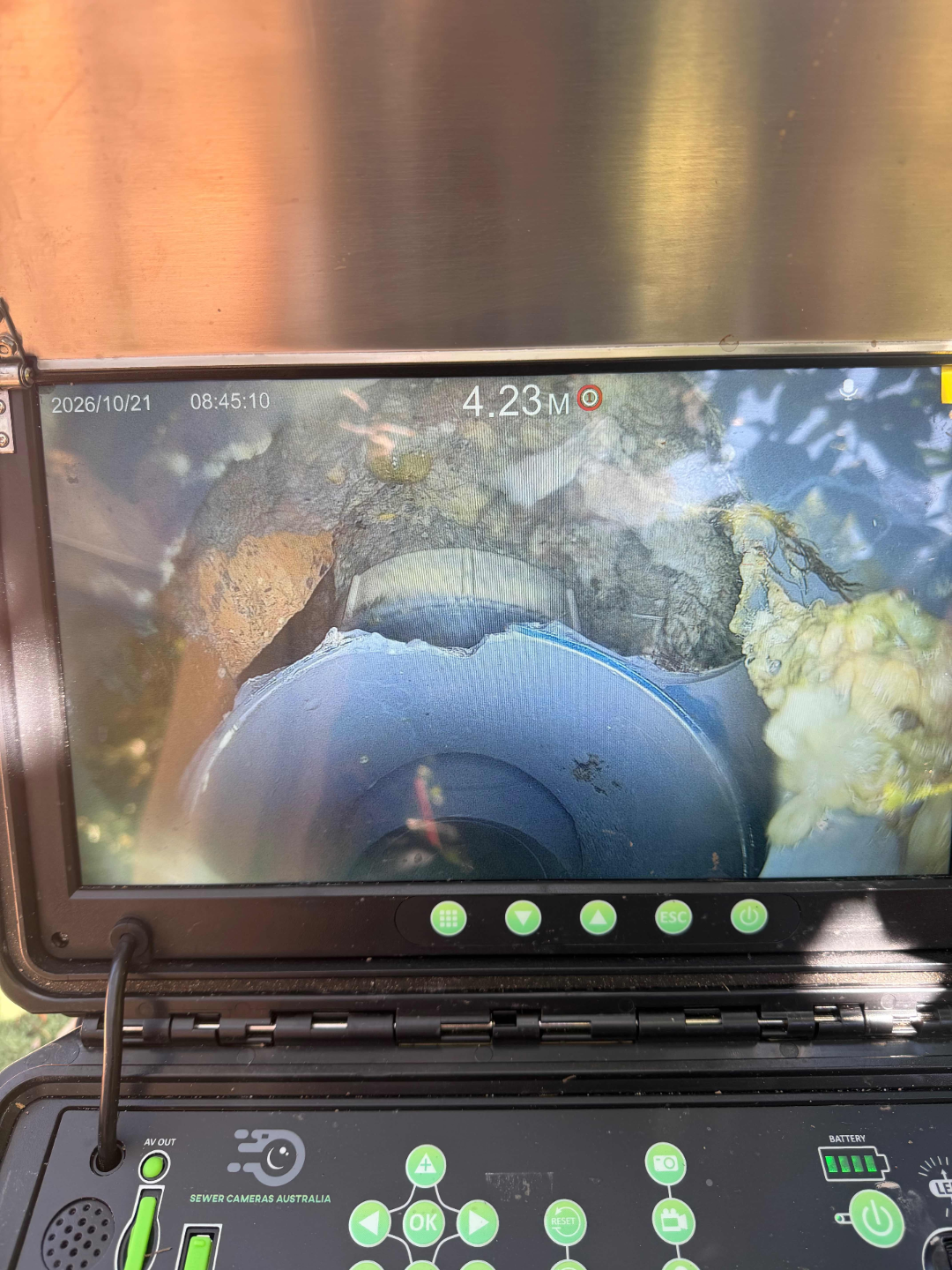 CCTV Sewer Inspection Reveals Damage in Charlestown – photo 2 of 2