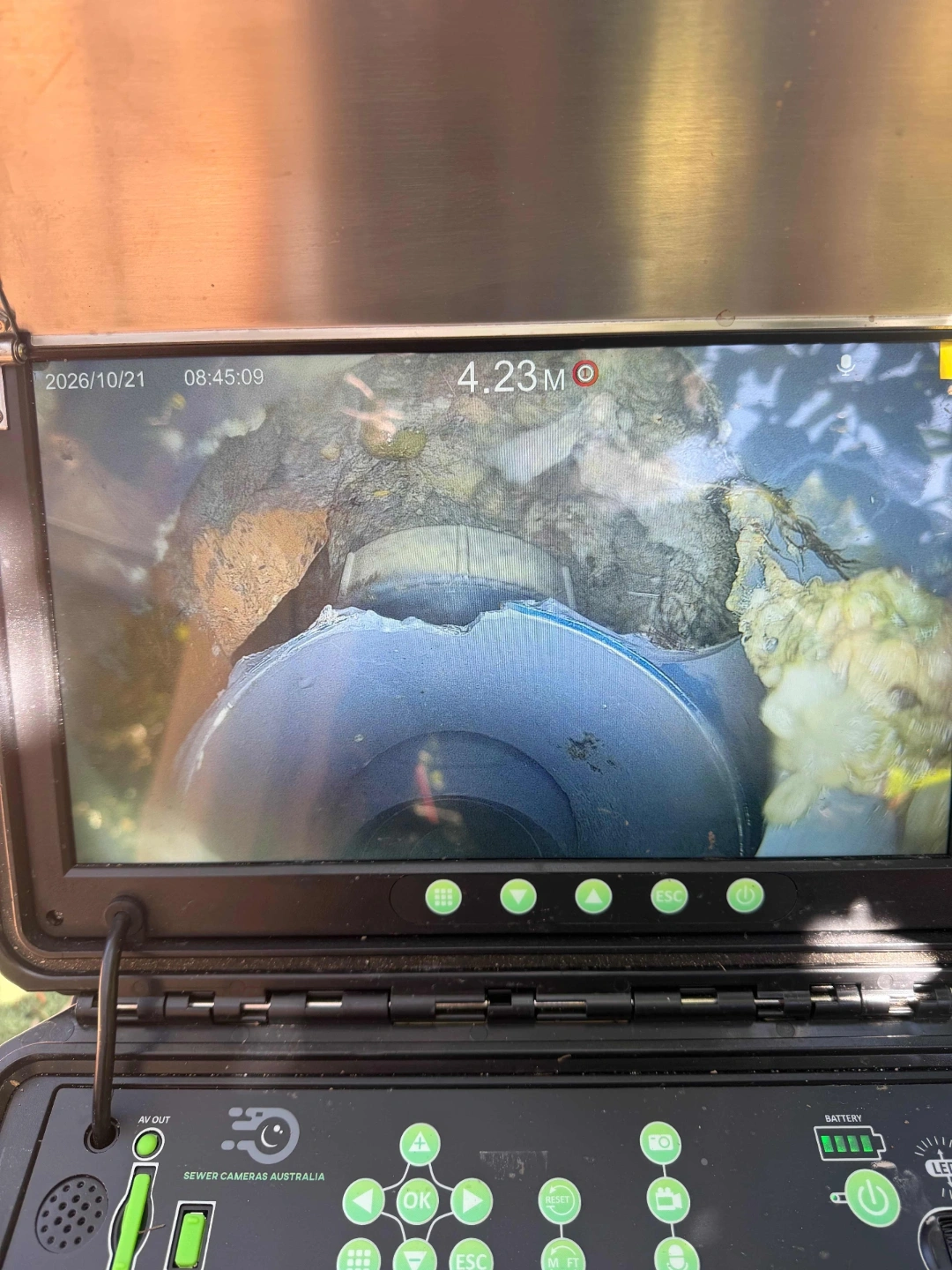 CCTV Sewer Inspection Reveals Damage in Charlestown – photo 1 of 2