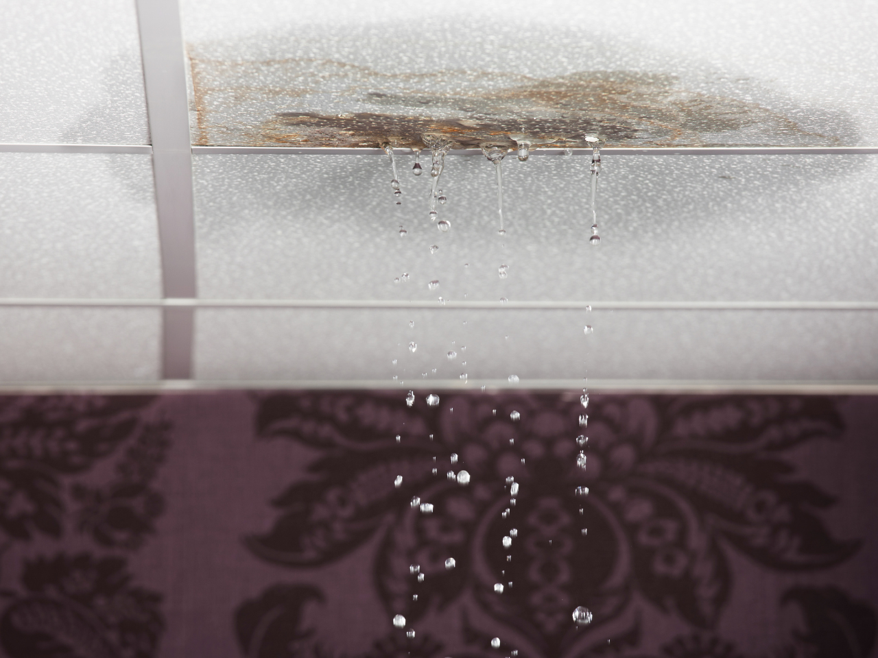 Water coming through the ceiling