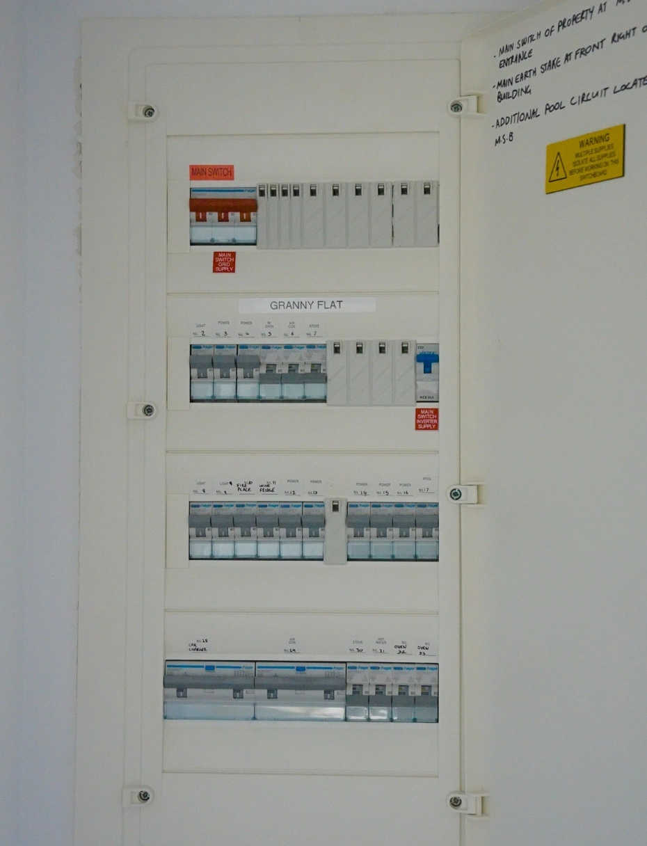 swithcboard for granny flat