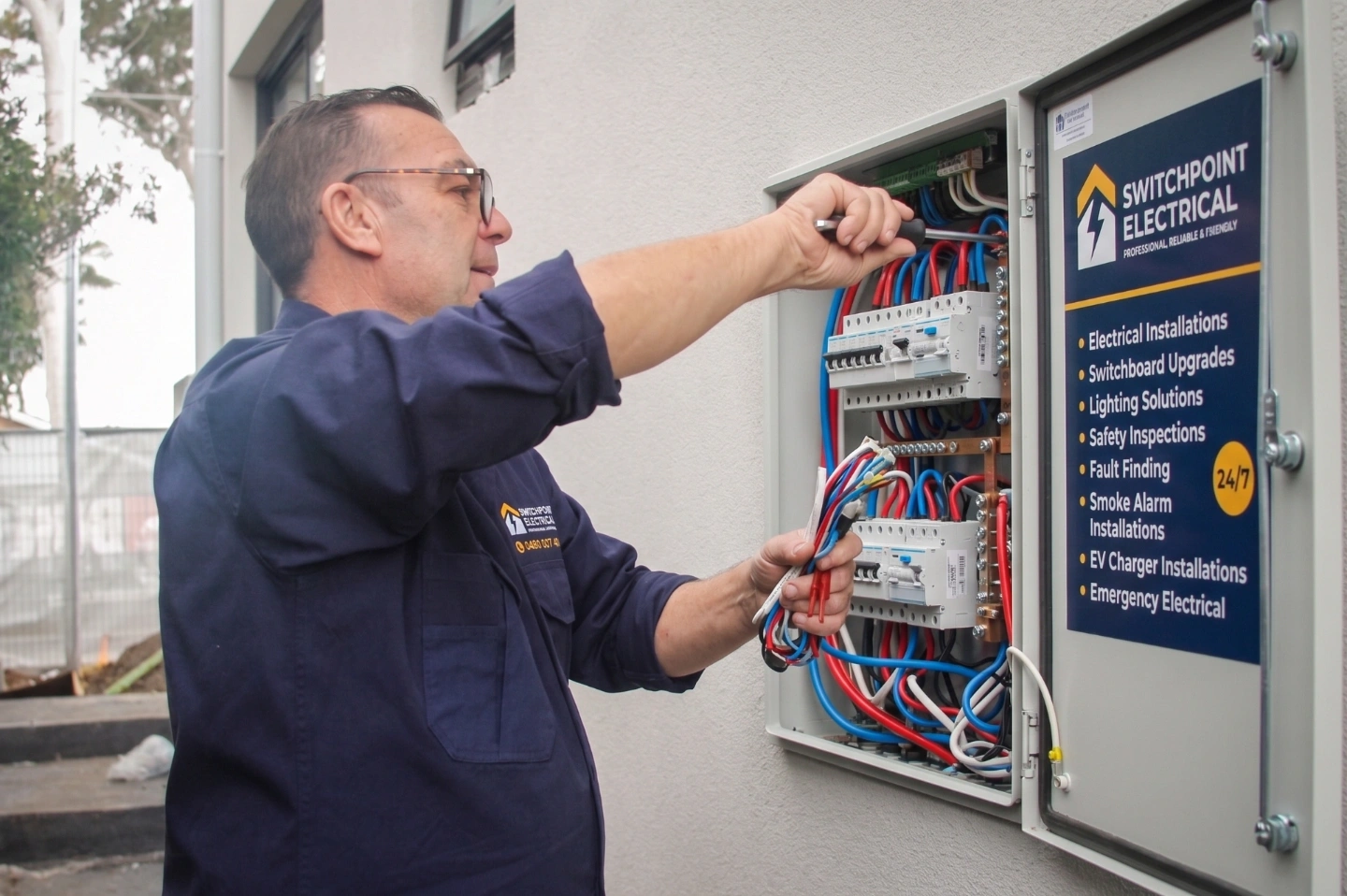 owner implementing a switchboard upgrade