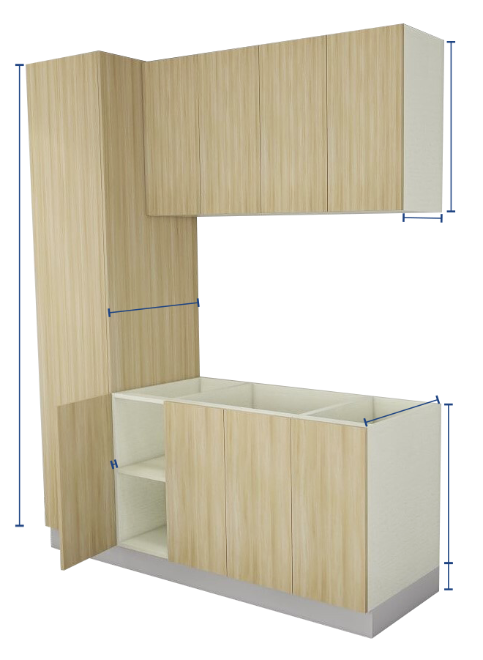 Cut-to-size Cabinetry
